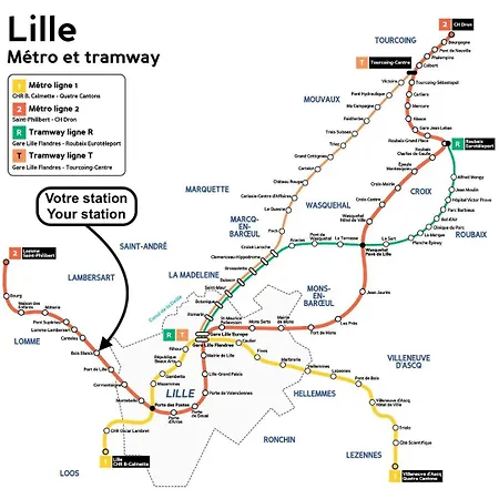 公寓 Euratechnologies - Bright With Parking *